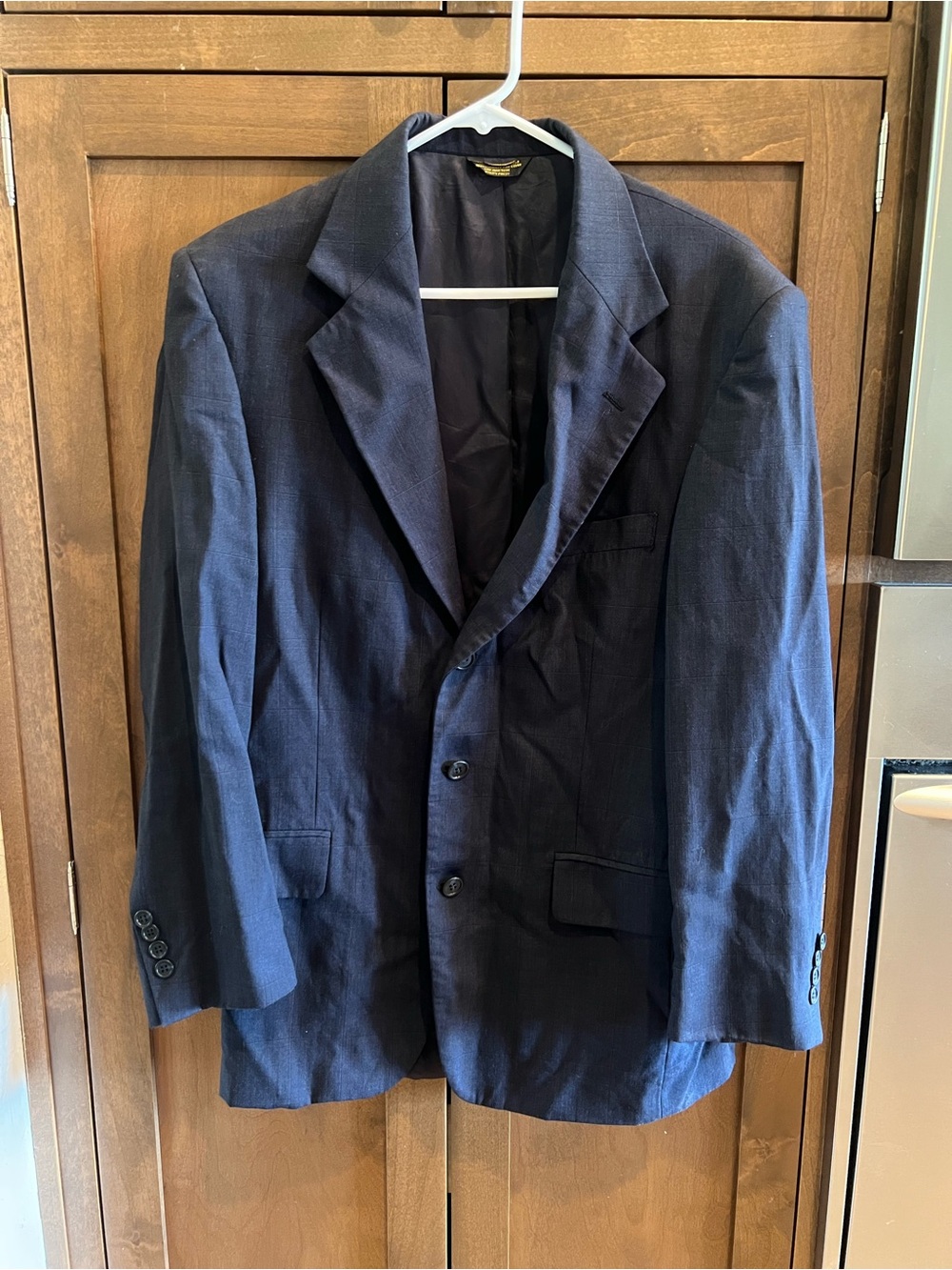 Vintage Stanley Blacker Couture Men's Navy Blazer